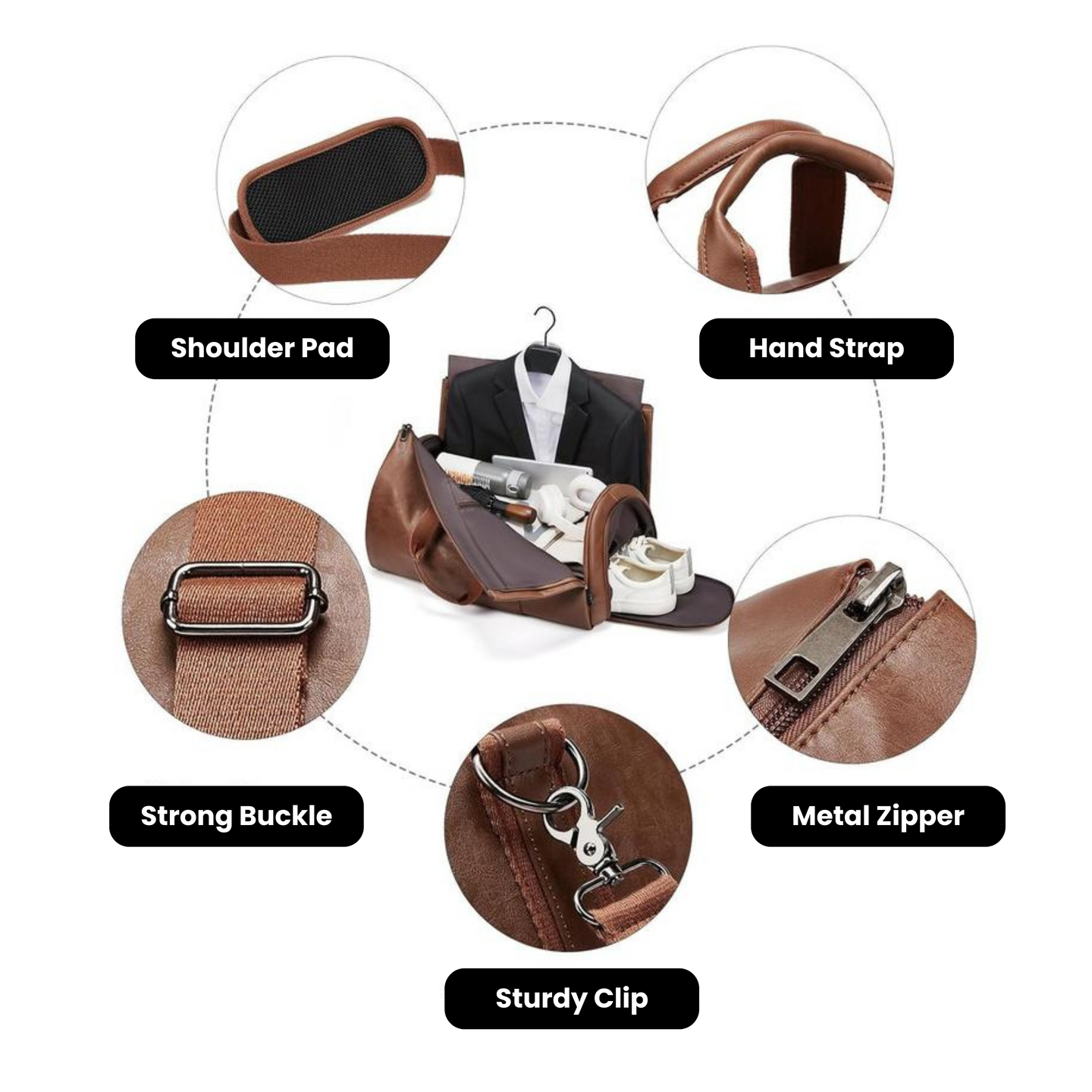 Sac de voyage en cuir